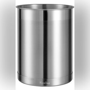 KSENDALO Stainless Steel Utensil Holder - Organizer for Cooking Spatulas, Silver